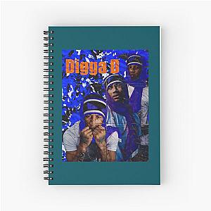 Central Cee Digga D Graphic design     Spiral Notebook