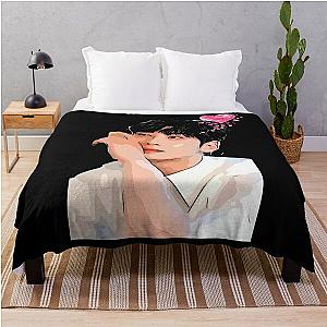 Cha Eun Woo is Dreaming About You! - Cute Photo Print Throw Blanket