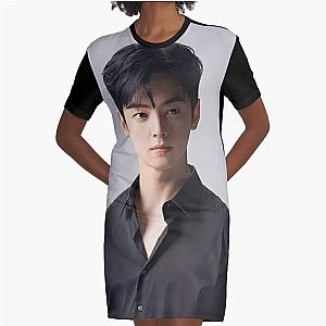 Cha Eun Woo - V9 Graphic T-Shirt Dress