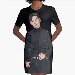 Cha Eun Woo - V20 Graphic T-Shirt Dress