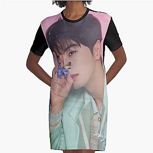 Cha Eun Woo - V1 Graphic T-Shirt Dress