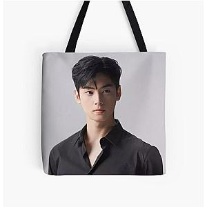 Cha Eun Woo - V9 All Over Print Tote Bag