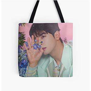 Cha Eun Woo - V1 All Over Print Tote Bag