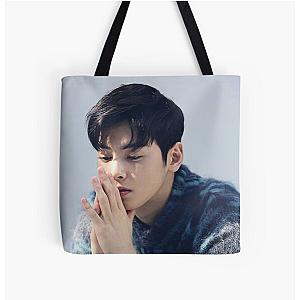 Cha Eun Woo - V19 All Over Print Tote Bag