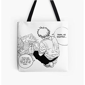 denji and magazines  All Over Print Tote Bag