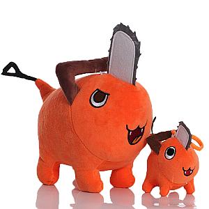 10-24cm Orange Pochita Chainsaw Man Demon Doll Plush