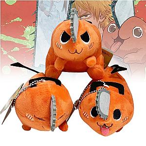 15cm Chainsaw Man Pochita Cosplay Cute Anime Doll Keychain