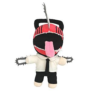 30cm Red White Denji Chainsaw Man Stuffed Toy Plush