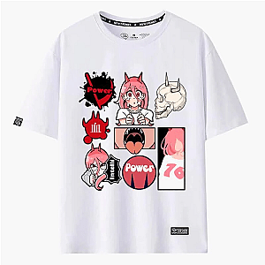 Chainsaw Man T-Shirts -Cartooncore Power Chainsaw Man Shirt