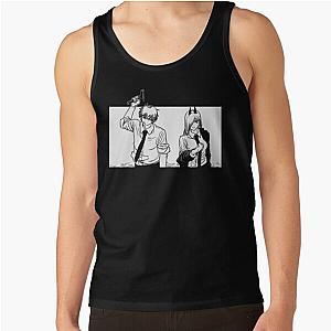 Chainsaw Man Tank Tops - Denji and Power trying to kill some drunk old man. Tank Top RB0908 #555615