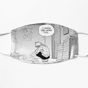 Chainsaw Man Face Masks - I wanna feel some tits - Denji Chainsaw Man Flat Mask RB0908 #555629