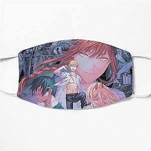 Chainsaw Man Face Masks - Chainsaw Man Art Flat Mask RB0908 #555641