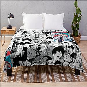 Chainsaw Man Blanket - Aki Hayakawa Chainsaw Man Manga Collage Throw Blanket RB0908 #555689