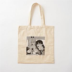 Chainsaw Man Bags - Chainsaw Man power and Kobeni Cotton Tote Bag RB0908 #555866