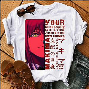 Chainsaw Man T-Shirts - OTAKUSTORE Chainsaw Man Makima T Shirt