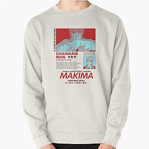 Chainsaw Man Sweatshirts - Makima Red - Chainsaw Man| Perfect Gift anime  Pullover Sweatshirt RB0908 #555892
