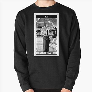 Chainsaw Man Sweatshirts - Makima - Chainsaw Man " THE DEVIL " Tarot Card Graphic Pullover Sweatshirt RB0908 #555913