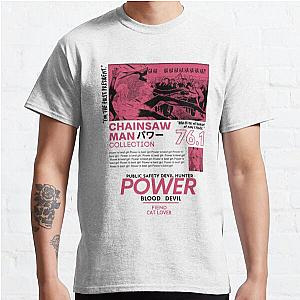 Chainsaw Man T-Shirts - Chainsaw Man Power Devil Streetwear Classic T-Shirt RB0908 [ID555973] [ID555973] #555973