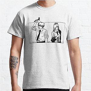 Chainsaw Man T-Shirts - Denji and Power trying to kill some drunk old man. Classic T-Shirt RB0908 [ID555992] [ID555992] #555992