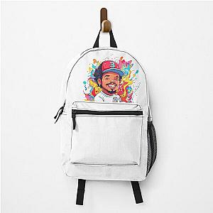 Chance the Rapper as a cartoon character with a backpack