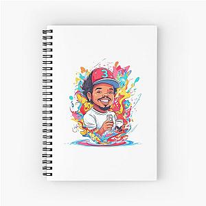 Chance the Rapper as Cartoon Spike Spiral Notebook