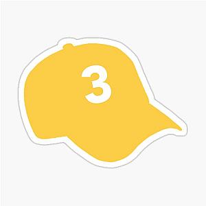Chance The Rapper 3 Hat Sticker – Yellow Sticker