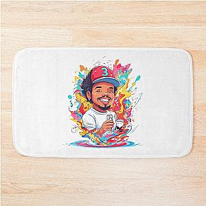 Chance the Rapper as cartoon bath mat