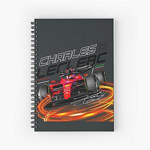 charles leclerc 8 Spiral Notebook