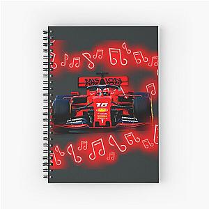 charles leclerc 1 Spiral Notebook