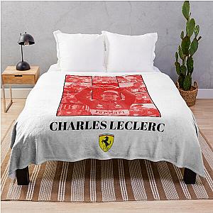 CHARLES LECLERC THE ERAS RED Throw Blanket