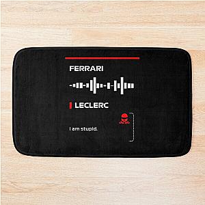 Charles Leclerc I am stupid team radio message Dark (Francesco) Bath Mat