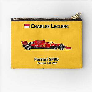 Charles Leclerc 2019 - SF90 with name Zipper Pouch