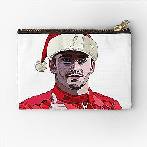 Charles Leclerc Santa hat Zipper Pouch