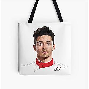 F1 Charles Leclerc 16 All Over Print Tote Bag