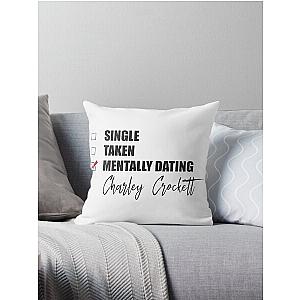 Mentally Dating Charley Crockett Throw Pillow