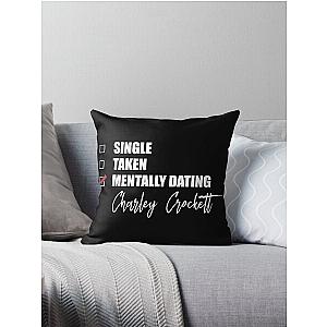 Mentally Dating Charley Crockett  Throw Pillow