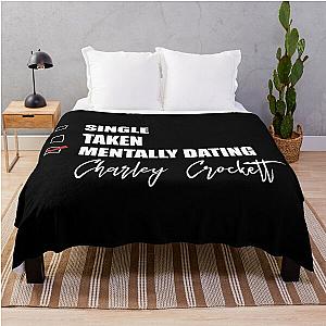 Mentally Dating Charley Crockett  Throw Blanket