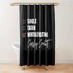 Mentally Dating Charley Crockett  Shower Curtain