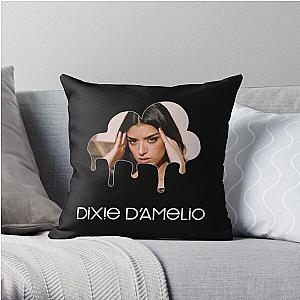 Charli D’Amelio Pillows - Dixie D'Amelio Logo 2 Throw Pillow RB1602