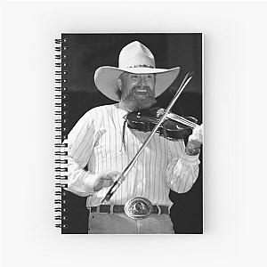 Charlie Daniels - BW Photograph Spiral Notebook