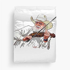 Charlie Daniels - An illustration by Paul Cemmick Duvet Cover