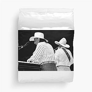 Joel 'Taz' DiGregorio - Charlie Daniels Band - BW Photograph Duvet Cover