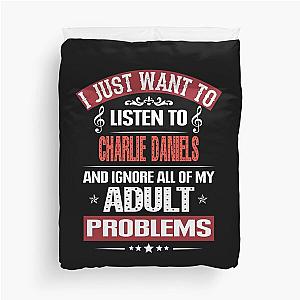 Charlie Daniels Mugs Tee For Boys Vinatage Women's Retro Trending Graphic Duvet Cover