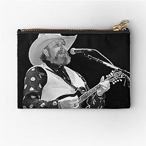 Charlie Daniels - BW Photographs Zipper Pouch