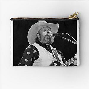 Charlie Daniels - BW Photographs Zipper Pouch