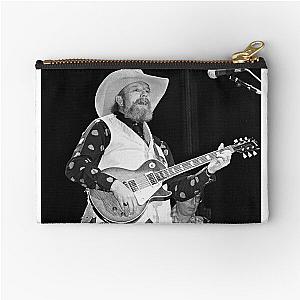 Charlie Daniels - BW Photographs Zipper Pouch