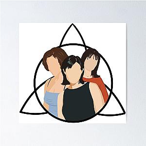 Charmed Ones Triquetra - Black Poster