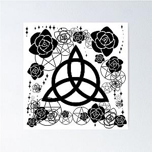 Charmed Triquetra. Pagan, Wicca, Witches Poster