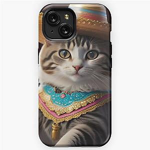 cute charmed cat  iPhone Tough Case