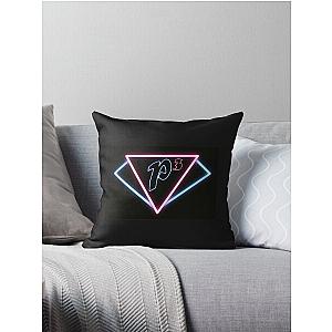 Charmed P3 Neon logo Throw Pillow